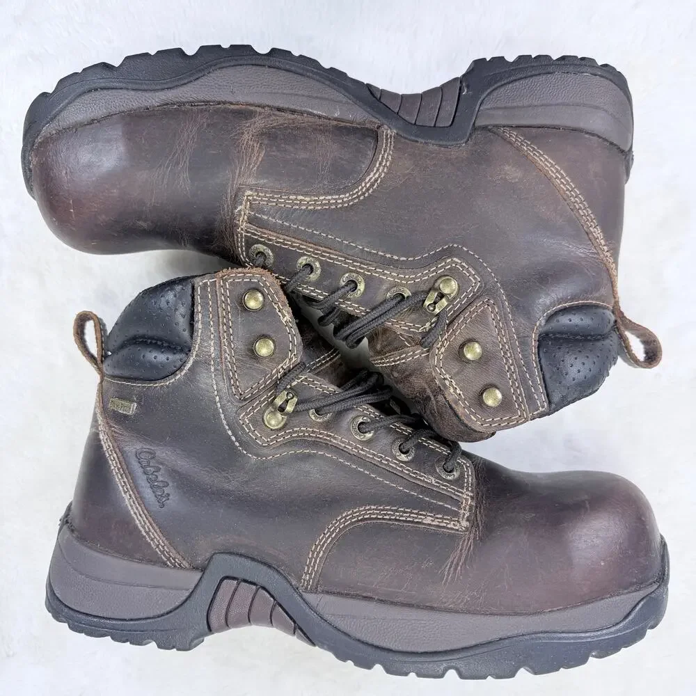 Cabela's Roughneck Ledger CSA Waterproof Composite Toe Work Boots Men’s Size 9.5